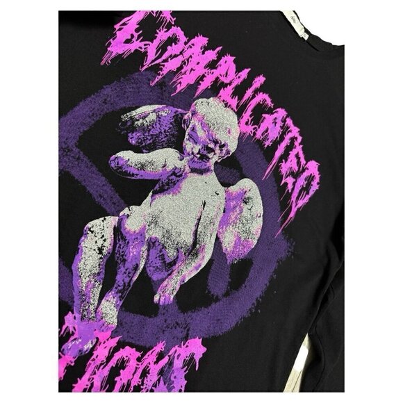 Adika COMPLICATED EMOTIONS Punk Angel Baby Long Sleeve Shirt Mens XS - Picture 2 of 4